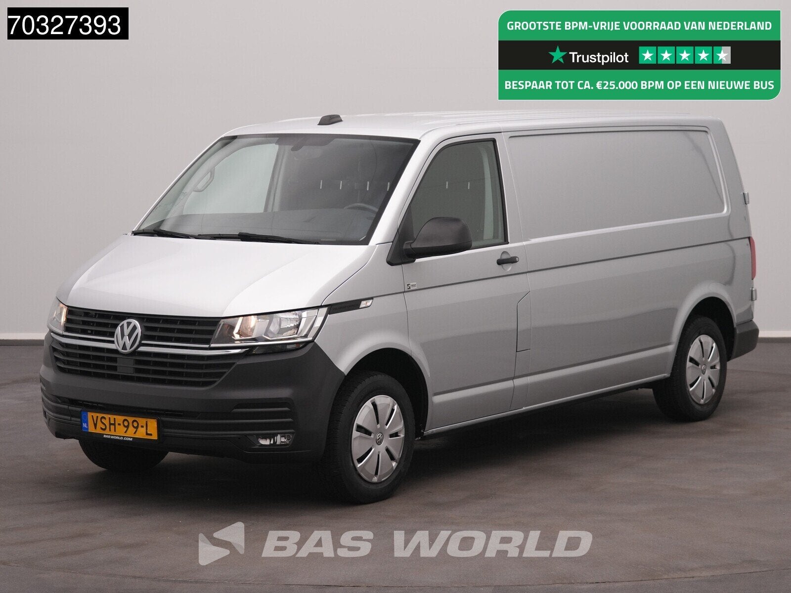 Volkswagen Transporter 110pk L2H1 Trekhaak CarPlay Airco Cru, Stof, Gebruikt, 4 cilinders, Volkswagen