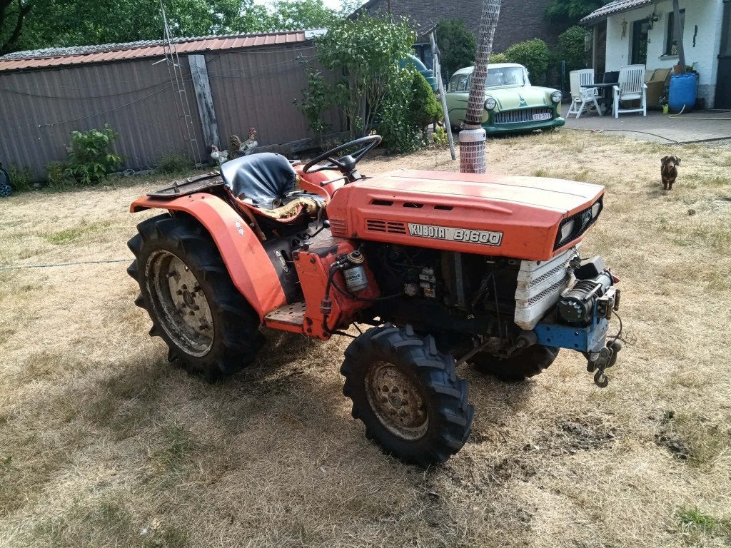 kubota B1600 diesel 20pk 4x4, Articles professionnels, Enlèvement, Utilisé, Autres marques
