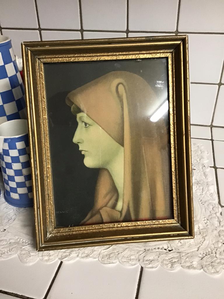 Cadre vintage avec repro Sainte Fabiola, Maison & Meubles, Accessoires pour la Maison | Cadres, Enlèvement ou Envoi, Comme neuf