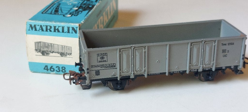 SNCB/NMBS MARKLIN WAGON TOMBEREAU GRIS*HO*AC N4638, Hobby & Loisirs créatifs, Trains miniatures | HO, Analogique, Courant alternatif