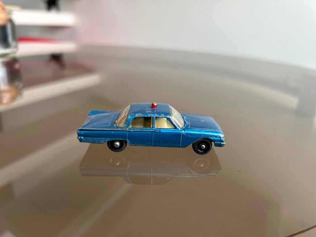 Matchbox Lesney Ford Fairlane Police Car nr 55-B 1963, Ophalen of Verzenden
