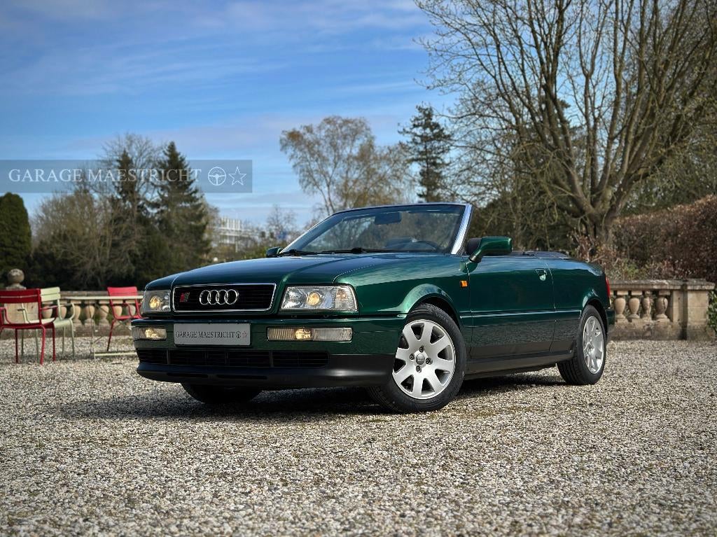 1997 Audi Cabriolet 1.8 5V | Cactus Green Pearlescent, Auto's, Audi, Bedrijf, Cabrio, ABS, Bluetooth, Elektrische buitenspiegels