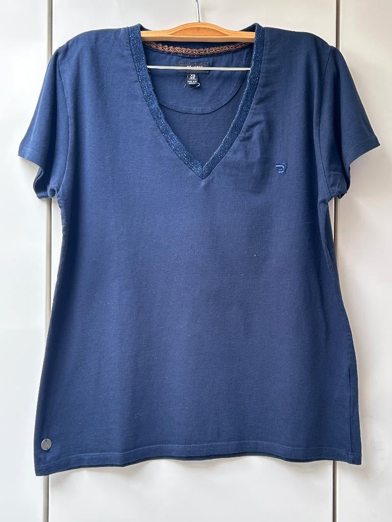 Tee-shirt bleu marine J&Joy - Taille XS *, Enlèvement ou Envoi, Comme neuf, Taille 34 (XS) ou plus petite, Bleu