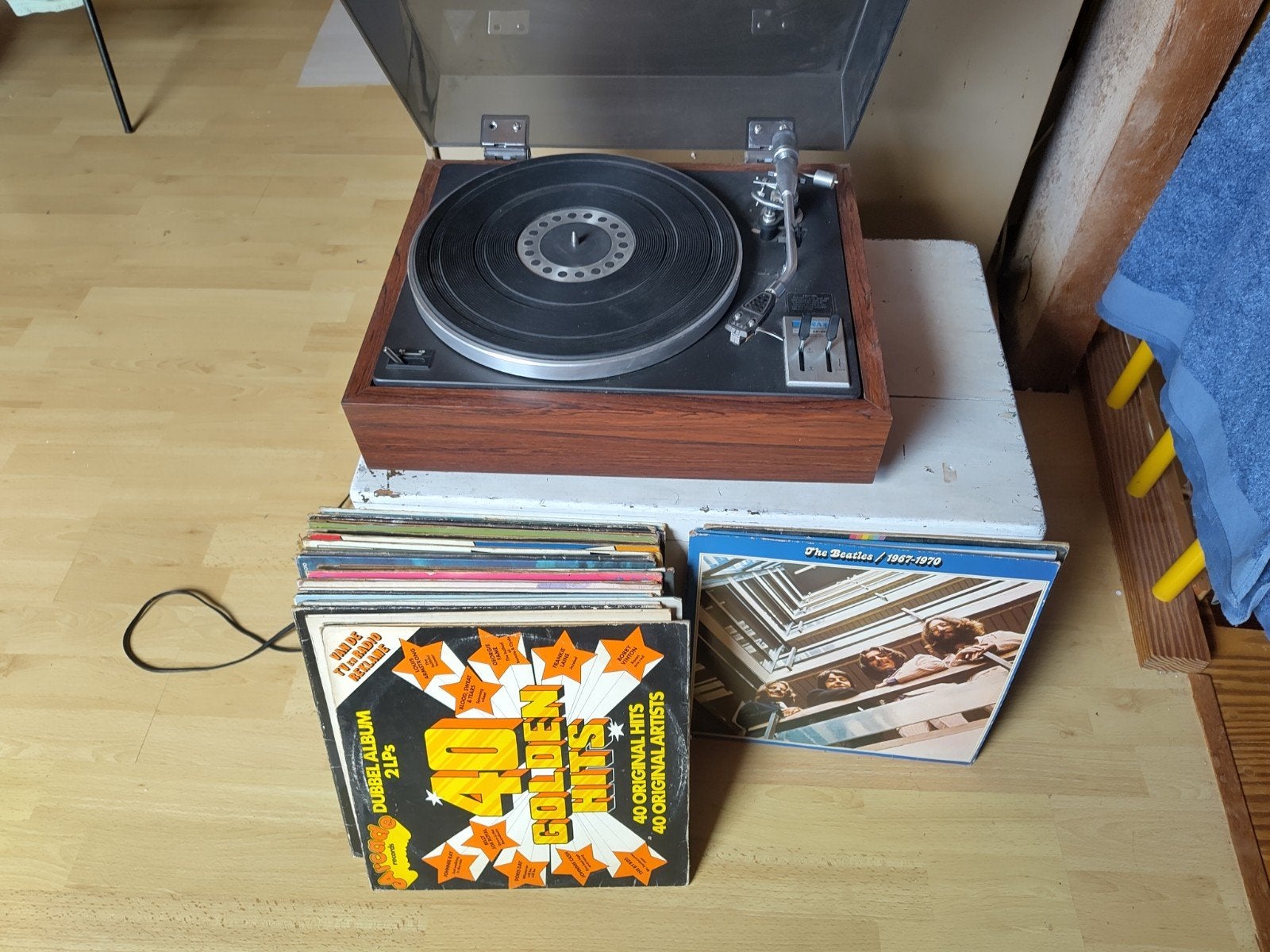 Platenspeler + Platen, TV, Hi-fi & Vidéo, Tourne-disques, Enlèvement, Utilisé, Tourne-disque, Akai