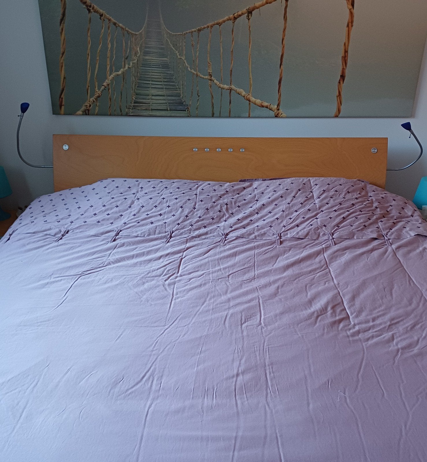 Design tweepersoonsbed Hülsta verstelbaar hoofd/voeteinde, Enlèvement, Deux personnes, Modern