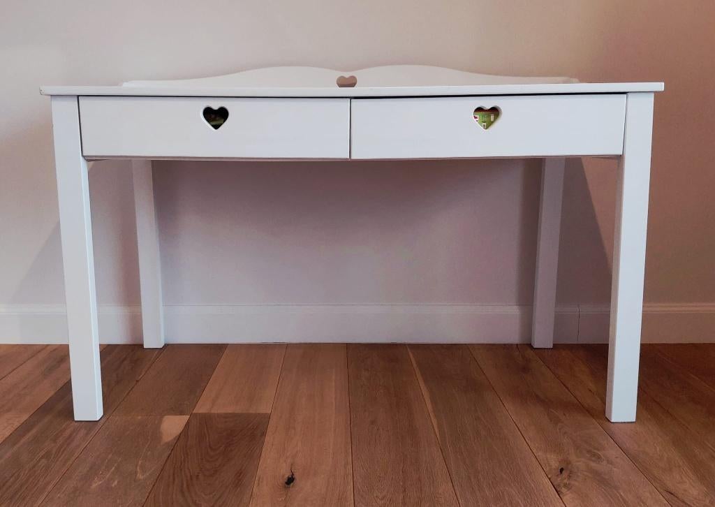 Amori Bureau meisje 130cm, Huis en Inrichting, Bureaus, Zo goed als nieuw, Kinderbureau, Overige merken, Overige stijlen, Spaanplaat of MDF