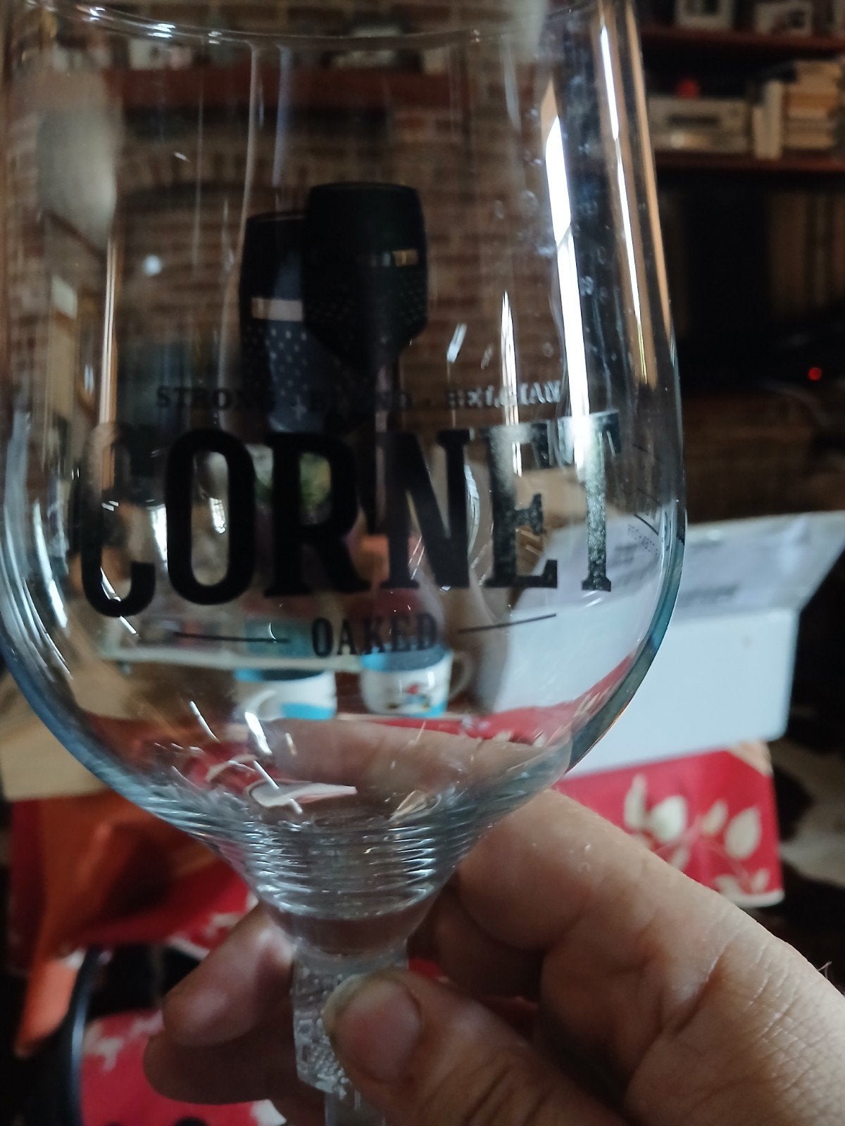 Glas cornet, Ophalen