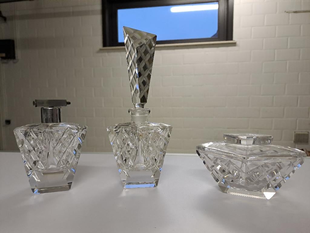 Kristallen parfum flesjes & toebehoren, Antiek en Kunst, Ophalen