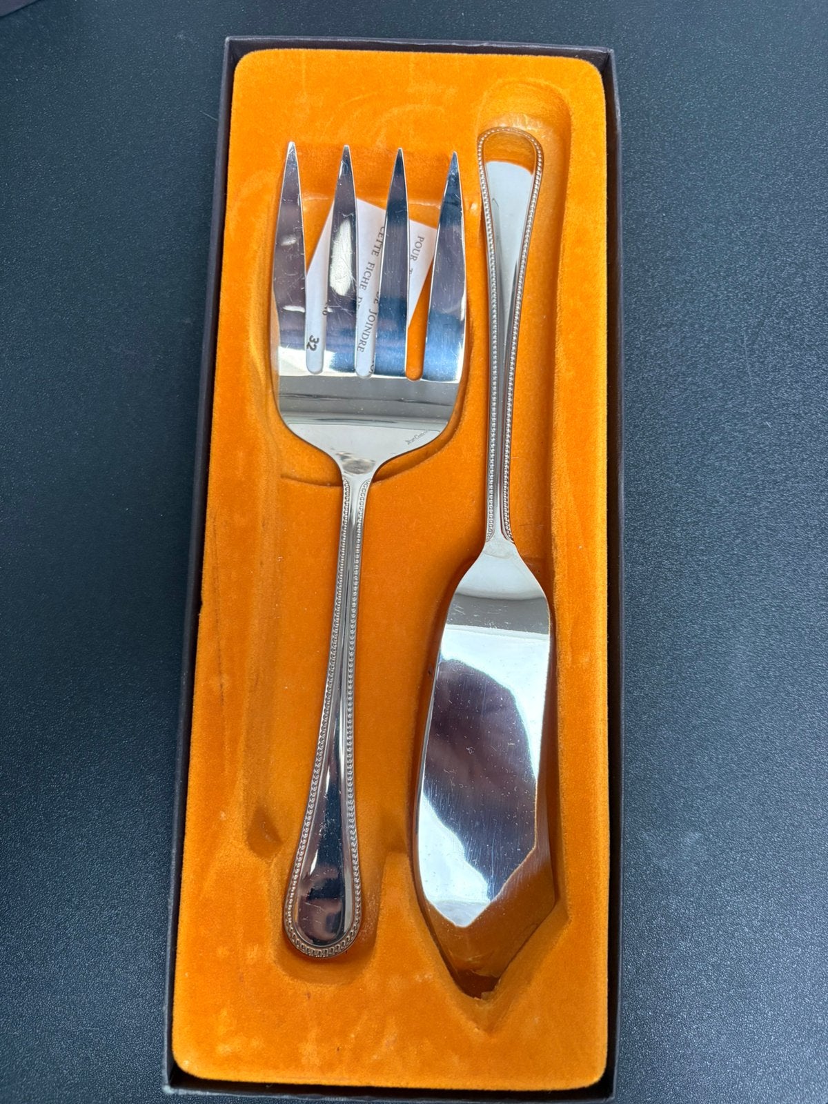 Nieuwe visset van Jean Couzon, Huis en Inrichting, Bestekset, Nieuw, Ophalen of Verzenden, Inox of Chroom