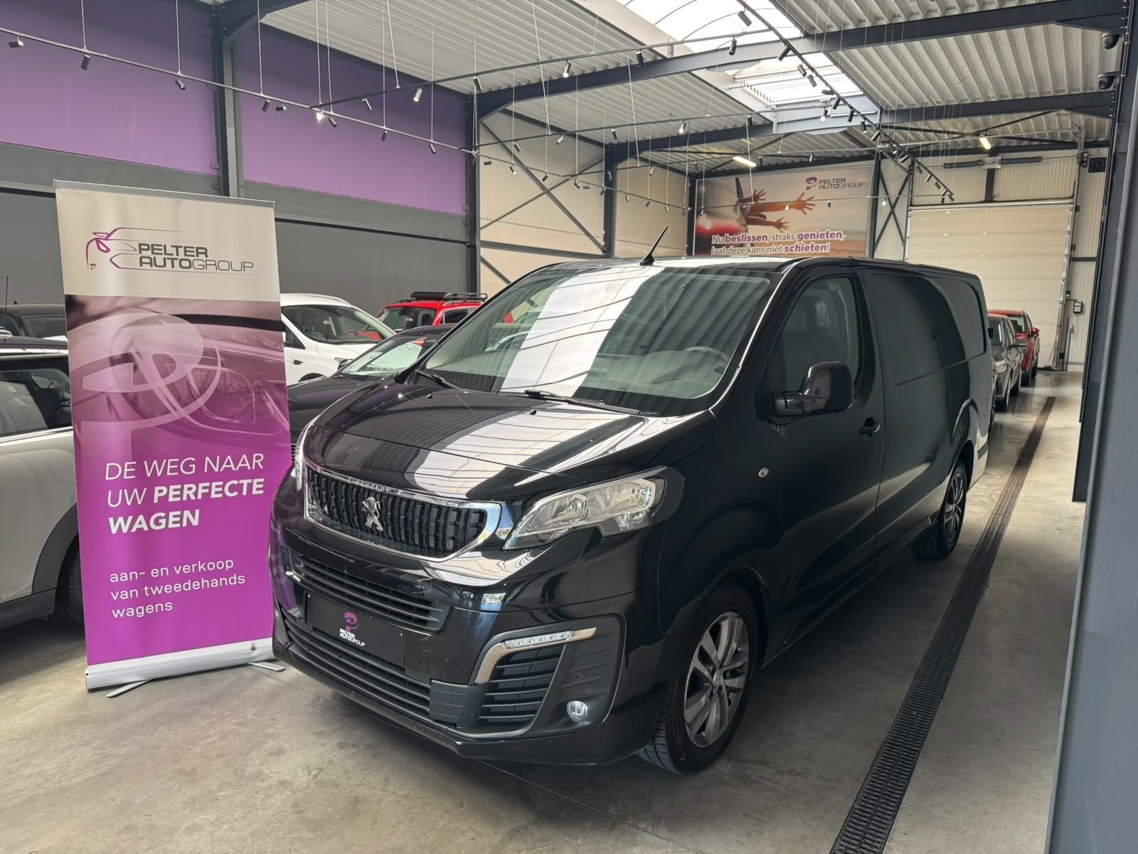 Peugeot Expert 2.0HDi Lichte Vr. L3 Automaat GPS Camera 177, Auto's, Bestelwagens en Lichte vracht, 0 cilinders, 0 kg, Zwart, Bedrijf