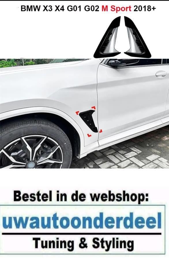 Zijscherm Canard Trim Spoiler Vent Glans Zwart M Look! Voor, Verzenden