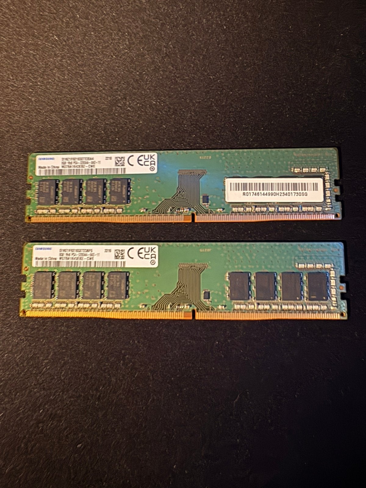 Samsung 16GB DDR4 3200MHz RAM (2x 8GB), Computers en Software, RAM geheugen, Ophalen, DDR4, Zo goed als nieuw, Desktop
