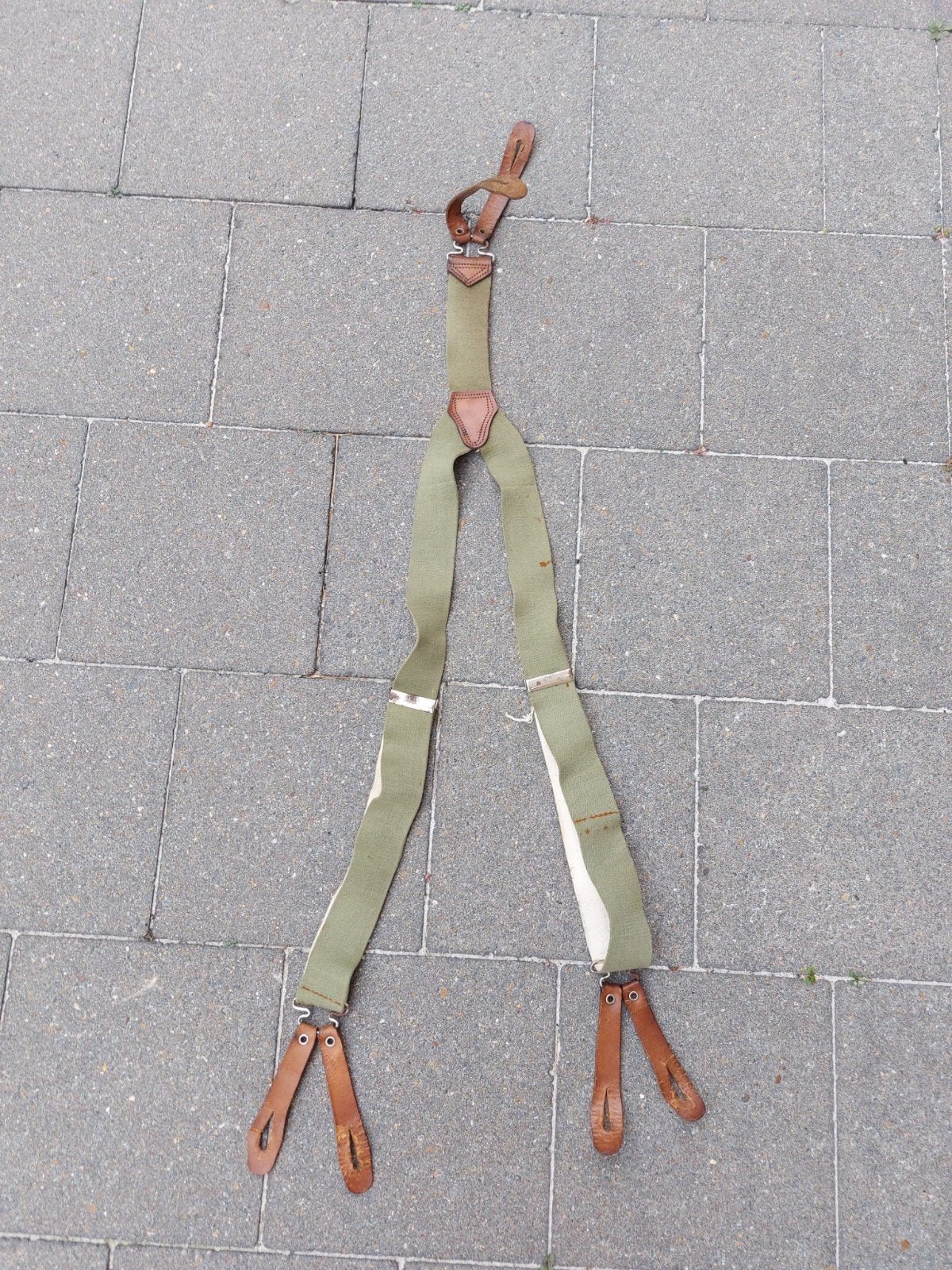 ABL Belgische Leger Bretels (1958), Ophalen of Verzenden, Landmacht, Kleding of Schoenen