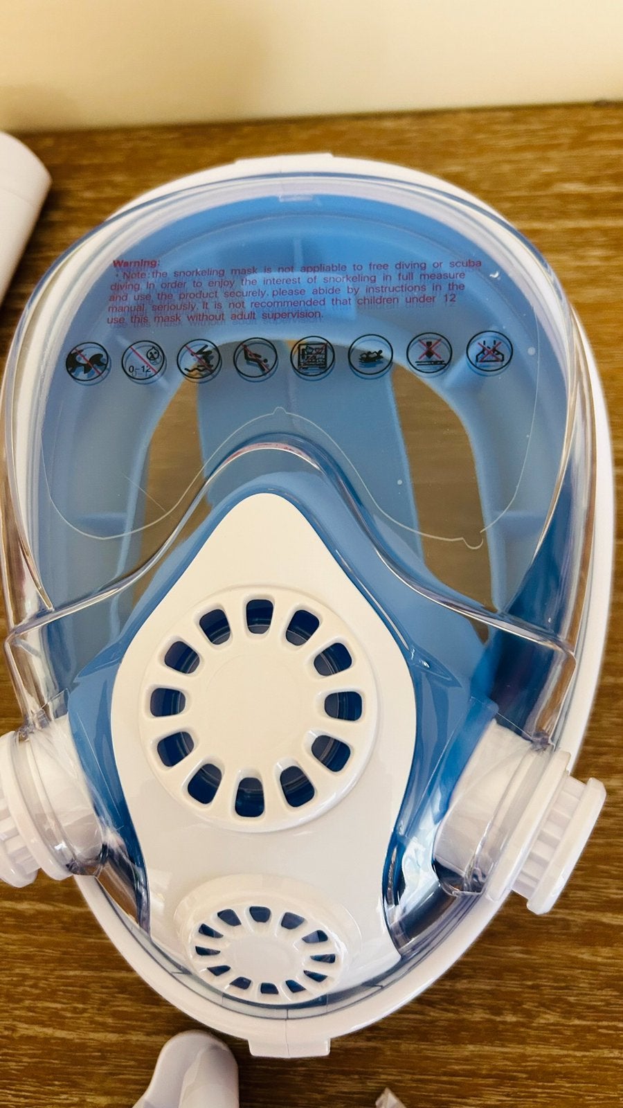 AMPHIBEA volgelaats snorkelmasker – 180 panoramisch zicht, Watersport en Boten, Snorkelen, Ophalen of Verzenden, Nieuw, Snorkelmasker