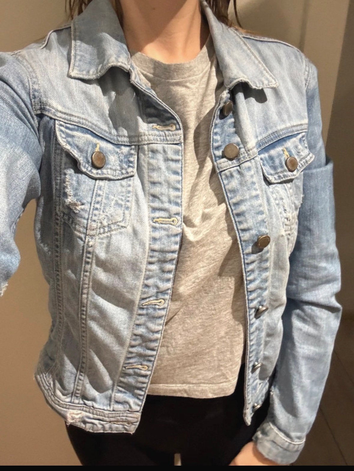 Jeansvest van Zara, Kleding | Dames, Ophalen of Verzenden, Zo goed als nieuw, Maat 36 (S), Blauw