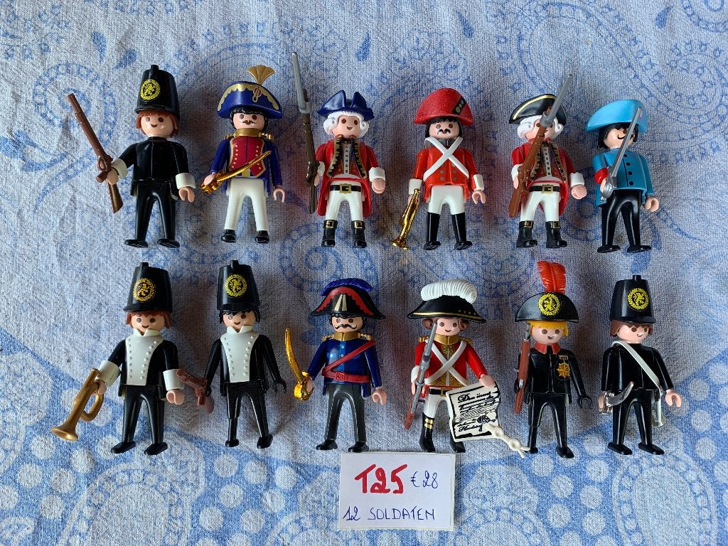 PLAYMOBIL: T25: LOT 12 SOLDATEN, Kinderen en Baby's, Speelgoed | Playmobil, Losse onderdelen, Zo goed als nieuw, Figuren, Historisch