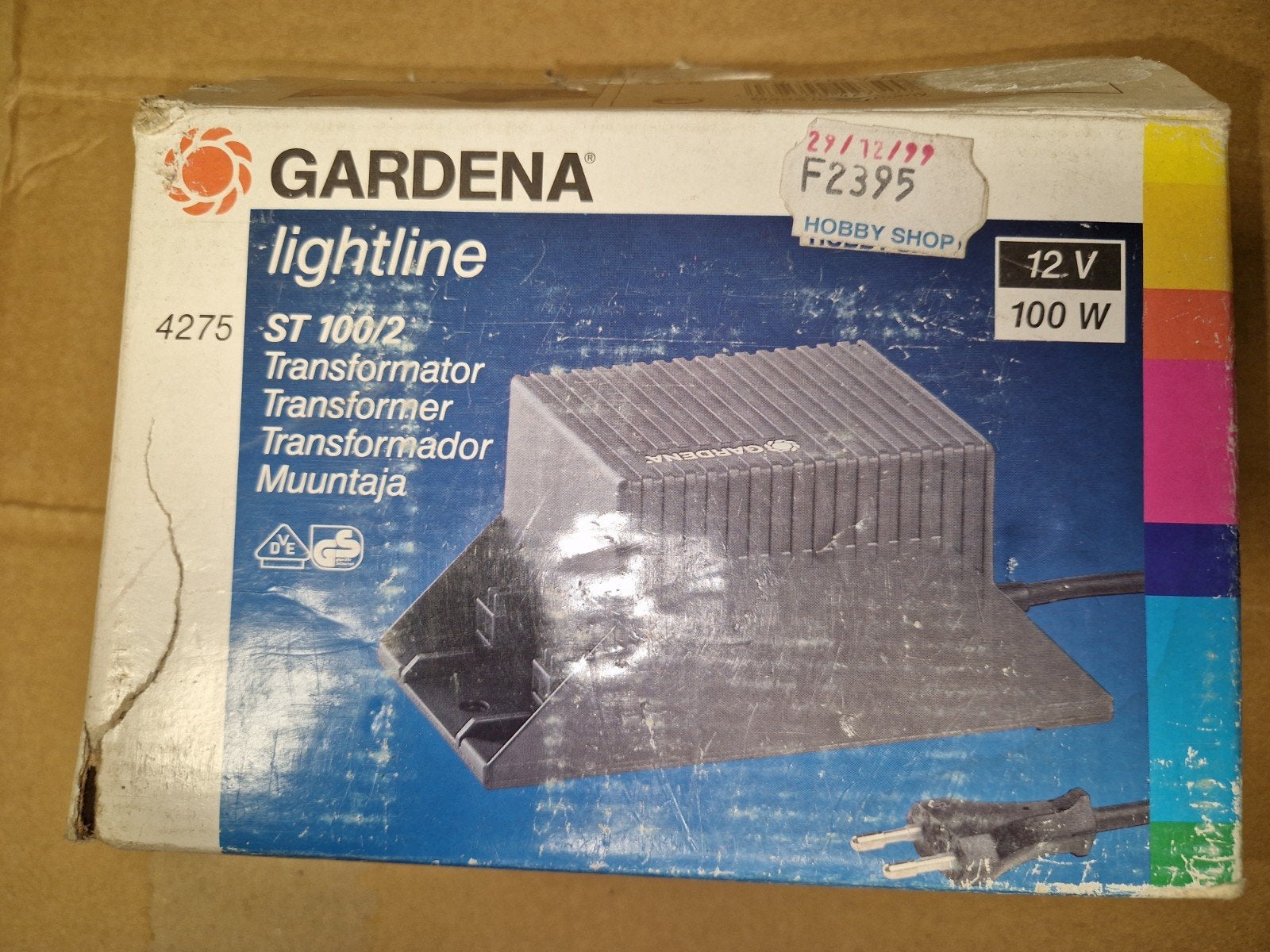 Gardena transformator 12V, Ophalen