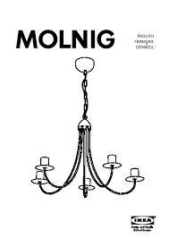 Ikea Molnig Kroonluchter, Ophalen, Gebruikt, Metaal