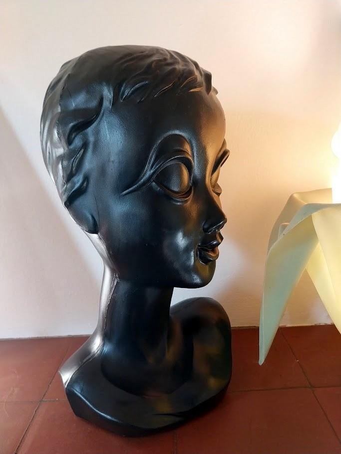Tête a chapeau mannequin Twiggy vintage, Antiquités & Art, Enlèvement ou Envoi
