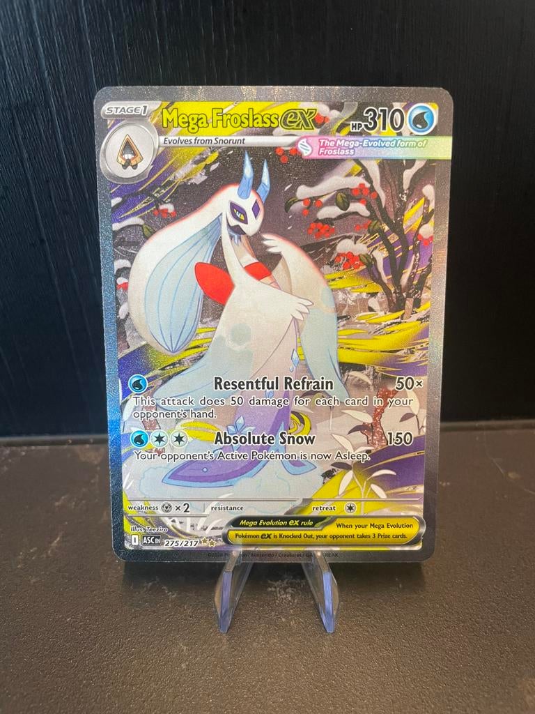 Mega Froslass EX [ 275/217 ], Hobby en Vrije tijd, Verzamelkaartspellen | Pokémon, Ophalen of Verzenden, Nieuw, Losse kaart