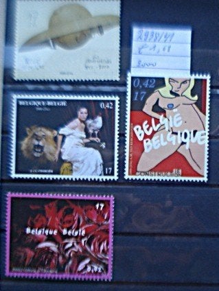 Belgique  n 2938/41  **/mnh, Non oblitéré, Sans enveloppe, Envoi, Neuf