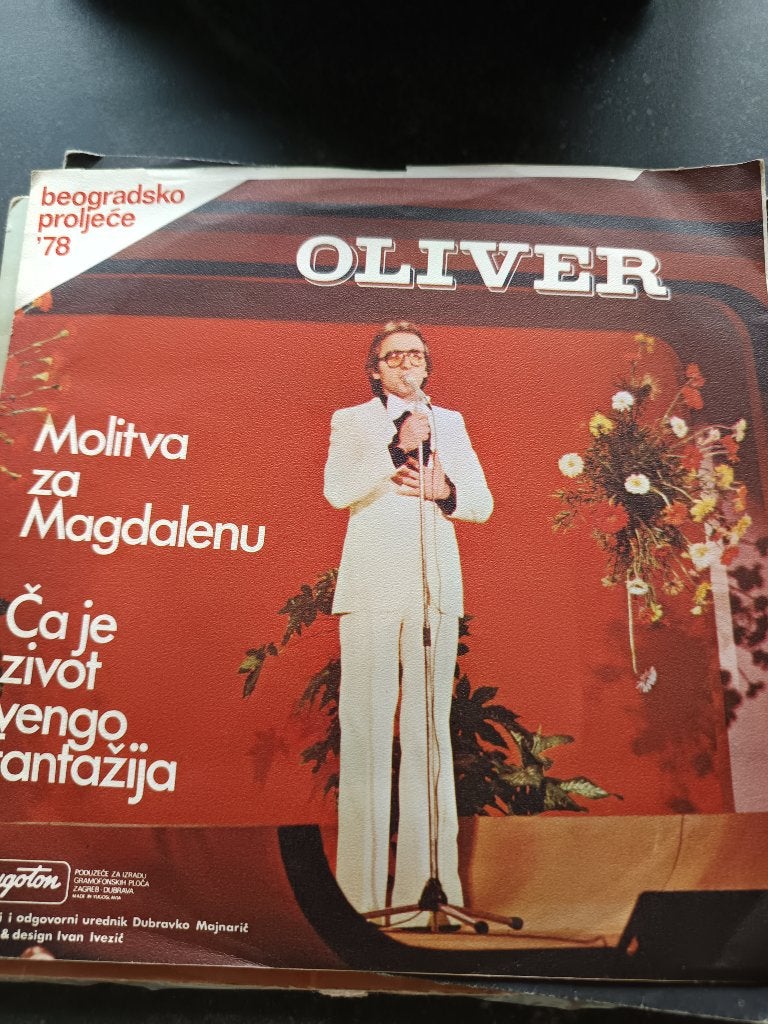 Oliver Molitva za Magdalenu  7" vinyl, Enlèvement, Musique du monde