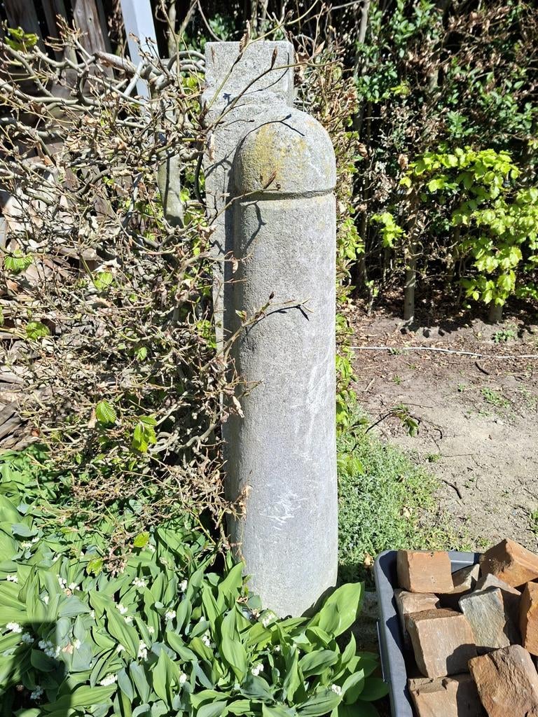 Set van 2 prachtige natuurstenen palen, Enlèvement, Utilisé, Moins de 180 cm, Poteaux