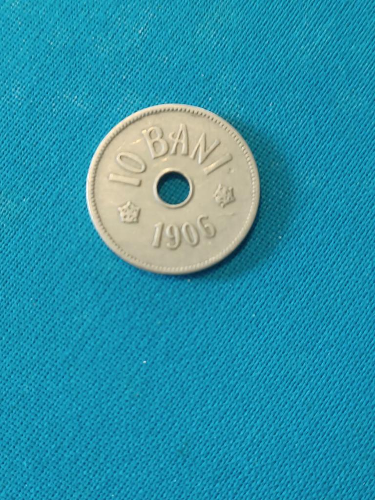 ROMANIA 10  BANI 1906, Ophalen of Verzenden