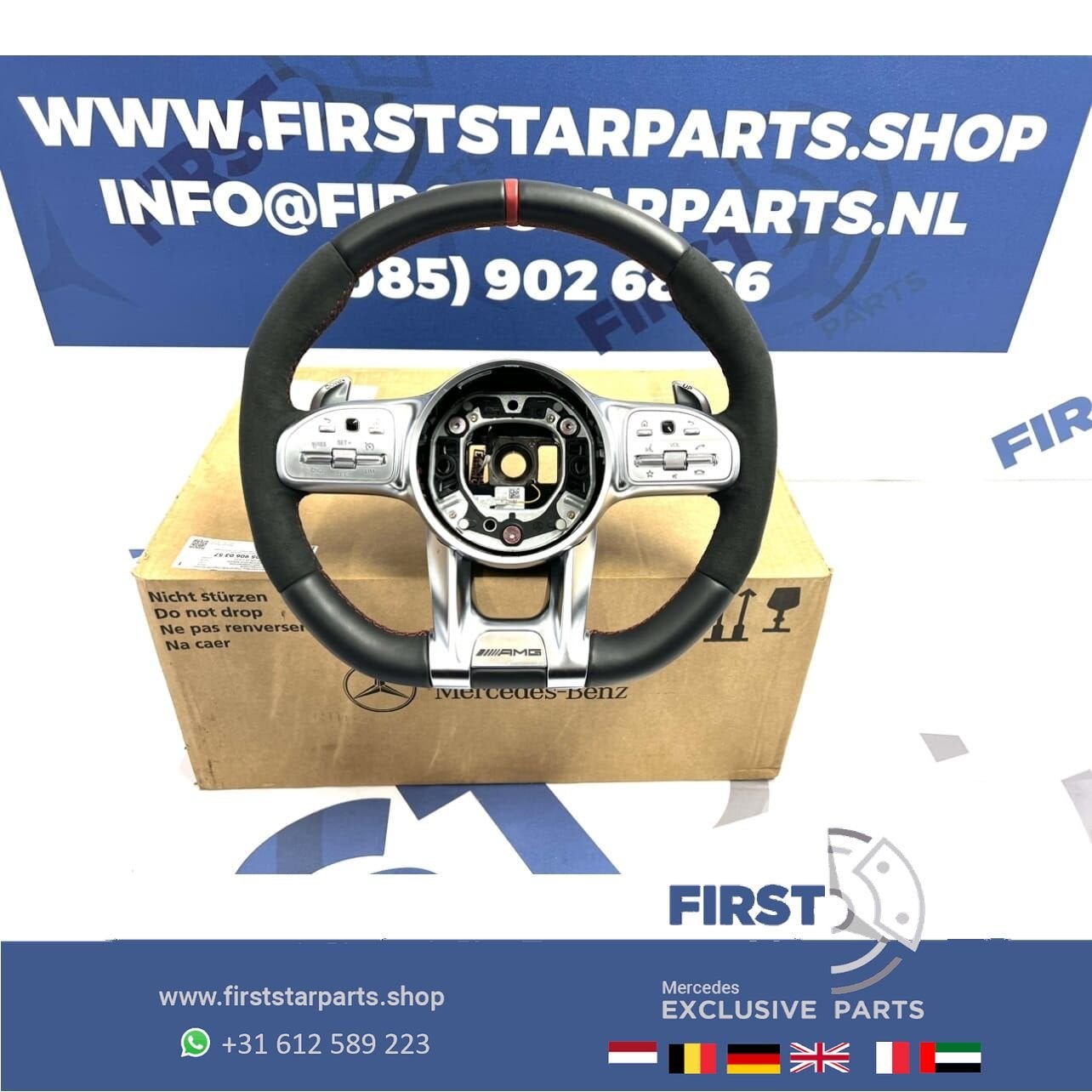 2022 AMG STUURWIEL A35 A45 CLA45 C63 E63 GLC63 GLE63 GT63 G6, Gebruikt, -, Ophalen of Verzenden, -
