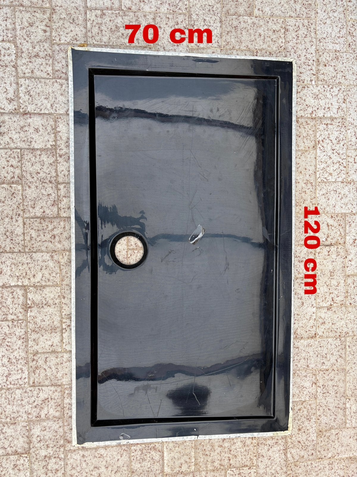 Douchebak 120x70 cm zwart, Doe-het-zelf en Bouw, Ophalen, Nieuw, Douche