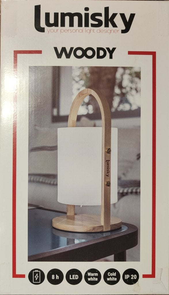 Lanterne LED sans fil Lumisky - CONSEIL CADEAU ! ! ! !, Bois, Vintage, Enlèvement ou Envoi, Blanc