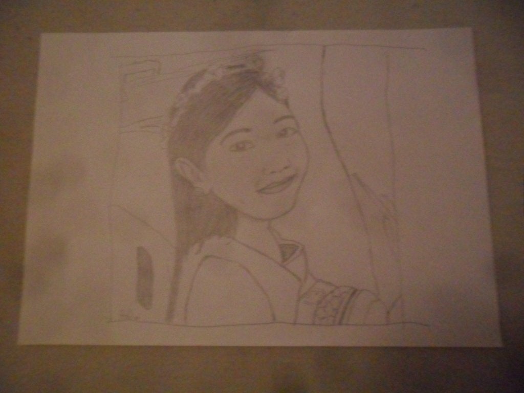 Filipino girl, Antiquités & Art, Art | Dessins & Photographie, Enlèvement, Dessin, Dessin au crayon, Original