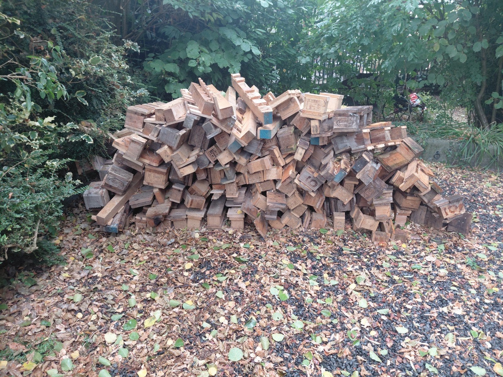 bois pour brulé, Enlèvement