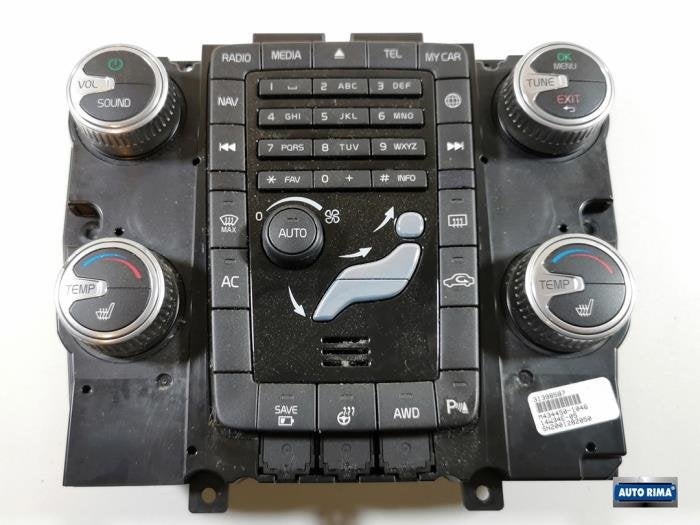 Panneau de commandes chauffage d'un Volvo V60, -, 3 mois de garantie, -, -