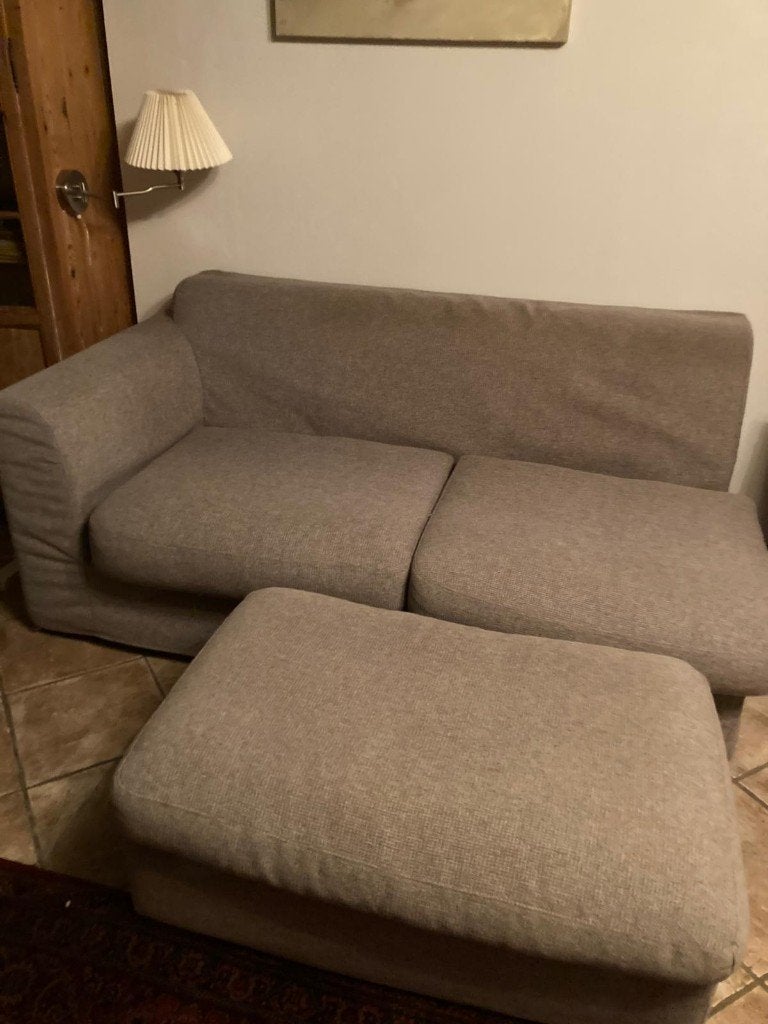 Trois places + Deux places + Salon + Repose-pieds, Banc d'angle, Moins de 150 cm, Enlèvement, Utilisé