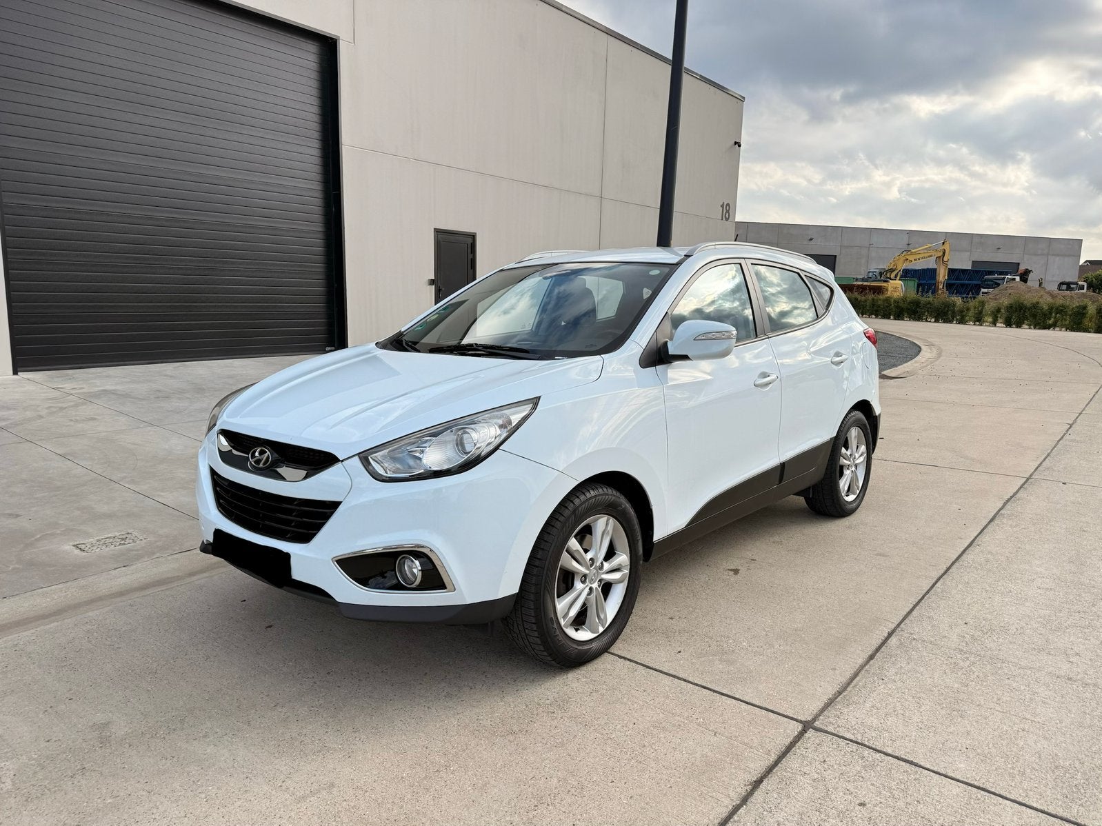 Hyundai ix35 1.7 Diesel met Airco, Auto's, Zwart, Leder en Stof, Wit, Bedrijf