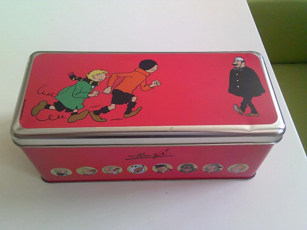 blikken doos Kwik en Flupke . uit 2008 Hergé, Verzamelen, Stripfiguren, Ophalen of Verzenden