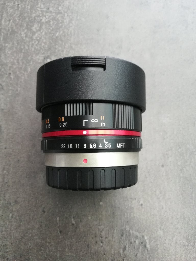 Samyang 7.5mm f/3.5 Micro Four Thirds zwart, Samyang, Micro Four Thirds, Comme neuf, Enlèvement