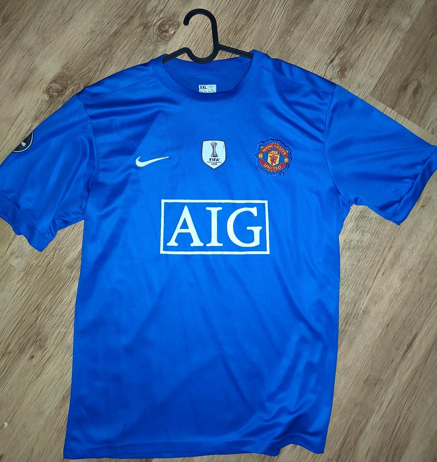 Maillot Manchester United Bleu - Ronaldo #7 - Taille L, Enlèvement ou Envoi, Neuf, Bleu