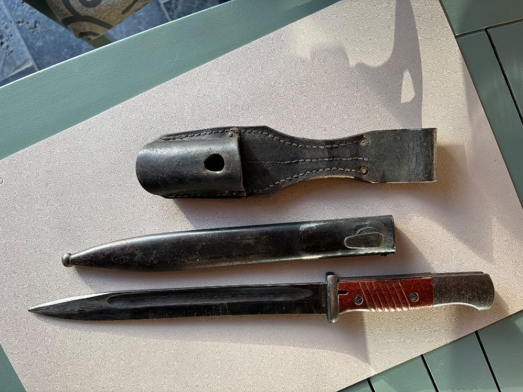 TOP ! Baïonnette K98 100 % numérique allemande - 43asw -, Enlèvement, Armée de terre, Couteau ou Poignard