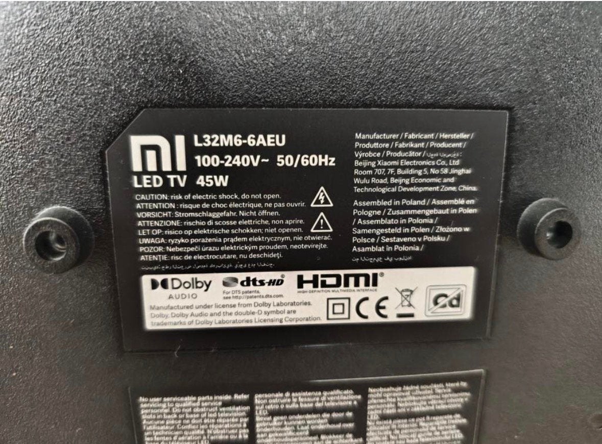 Mi TV P1 32-inch (android TV), TV, Hi-fi & Vidéo, Enlèvement, Comme neuf