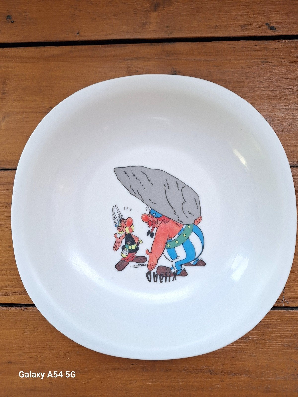 Asterix Magnifique assiette creuse Vintage, en parfait état., Enlèvement ou Envoi