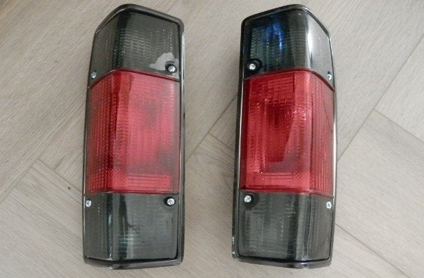 Achterlicht set VW Caddy MK1, smoke-rood-smoke, Ophalen