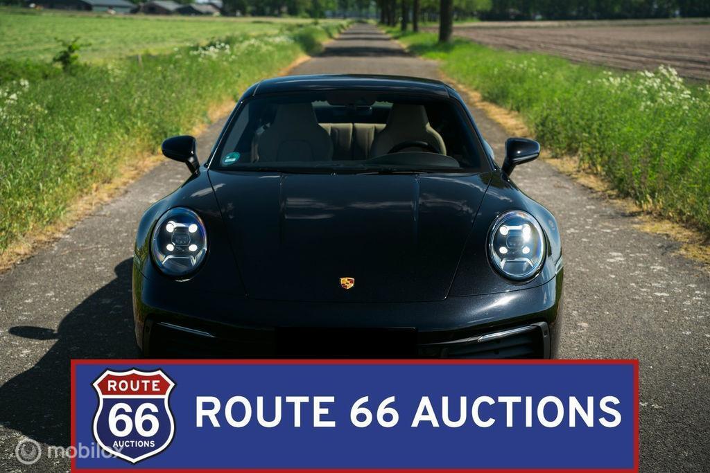 Porsche 911 Carrera 4 | 2023 | Route 66 Auctions, Auto's, Porsche, Gebruikt, Zwart, Bedrijf, Handgeschakeld