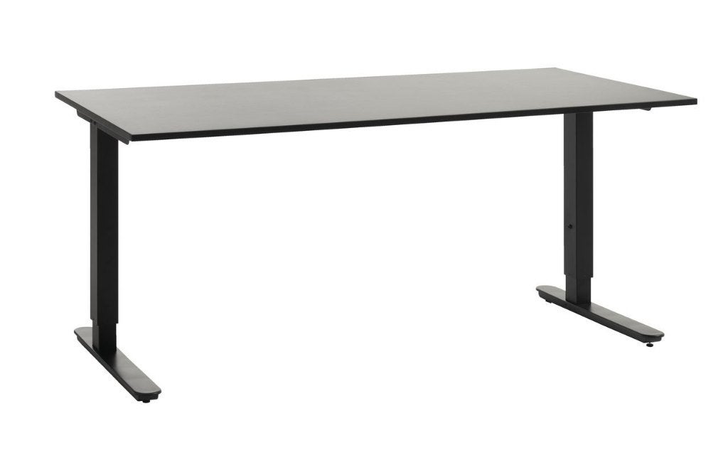 JYSK STAVANGER aanpasbare poten bureau 80x160 cm, 160 cm, Bureau d'ordinateur, Utilisé, Naturel