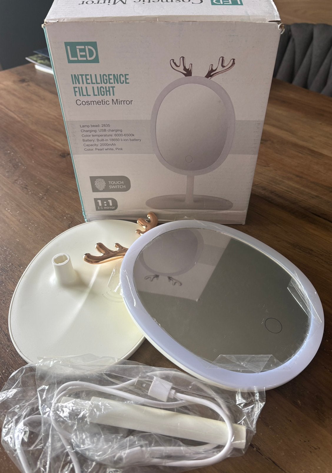 Miroir cosmetique led touch switch, Enlèvement ou Envoi, Neuf