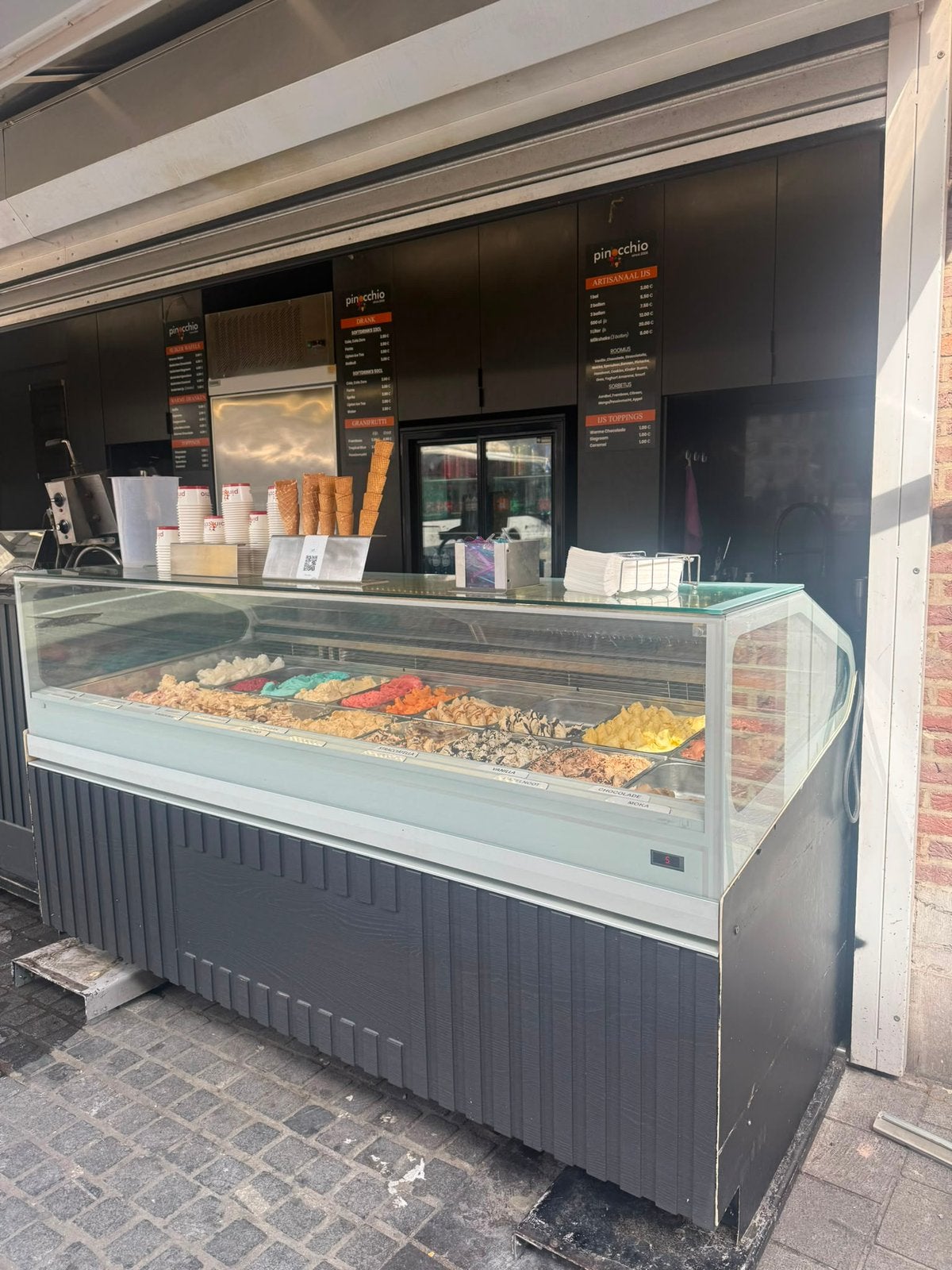 Vitrine de glace ijs vitrine IFI, Ophalen, Gebruikt, Koelen en Vriezen