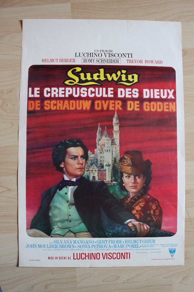 filmaffiche Romy Schneider Ludwig Visconti filmposter, Collections, Enlèvement ou Envoi, Rectangulaire vertical, A1 jusqu'à A3