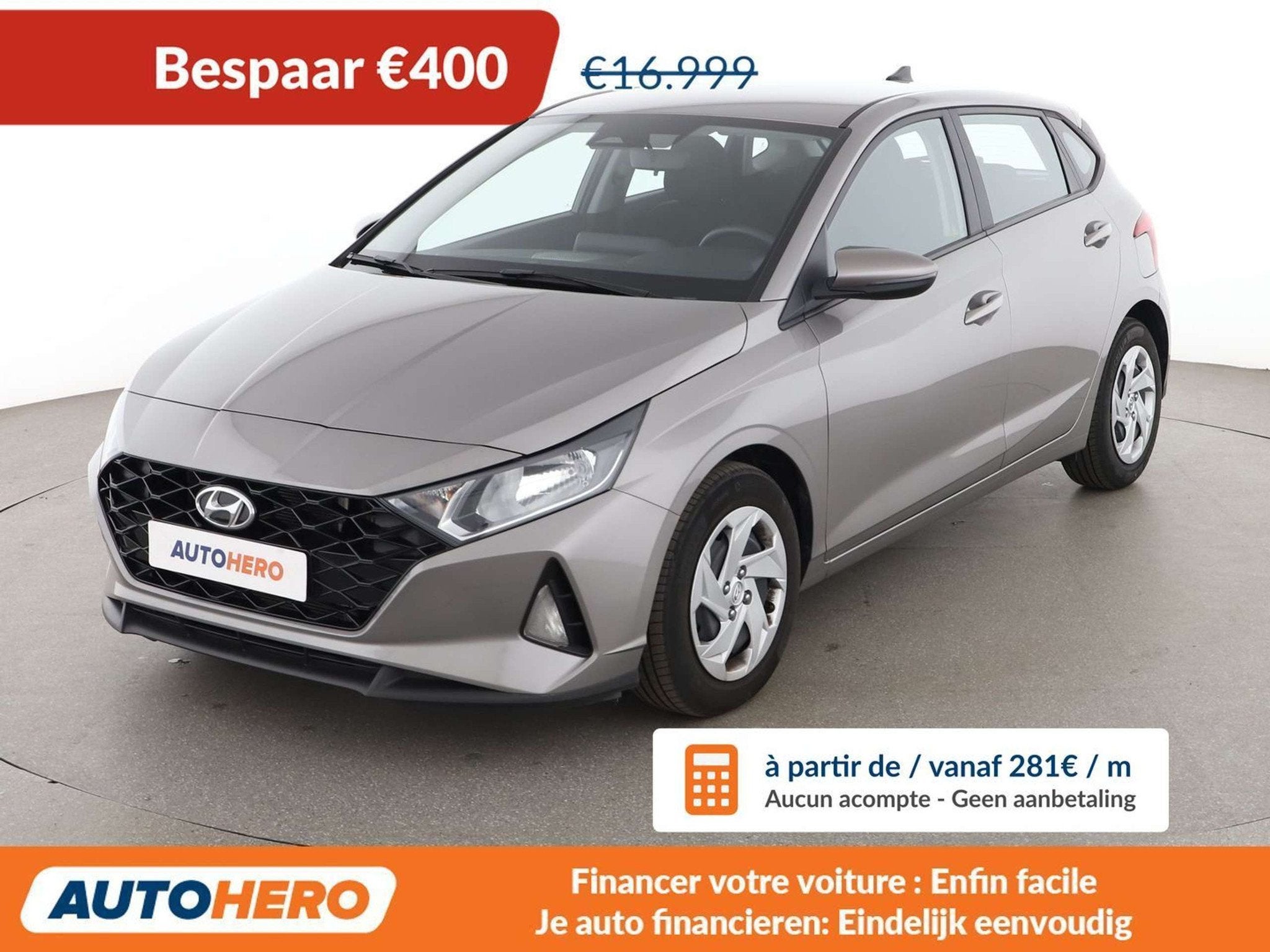 Hyundai i20 1.0 T-GDI Mild-Hybrid Connect & Go, 121 g/km, 998 cm³, Euro 6, Noir
