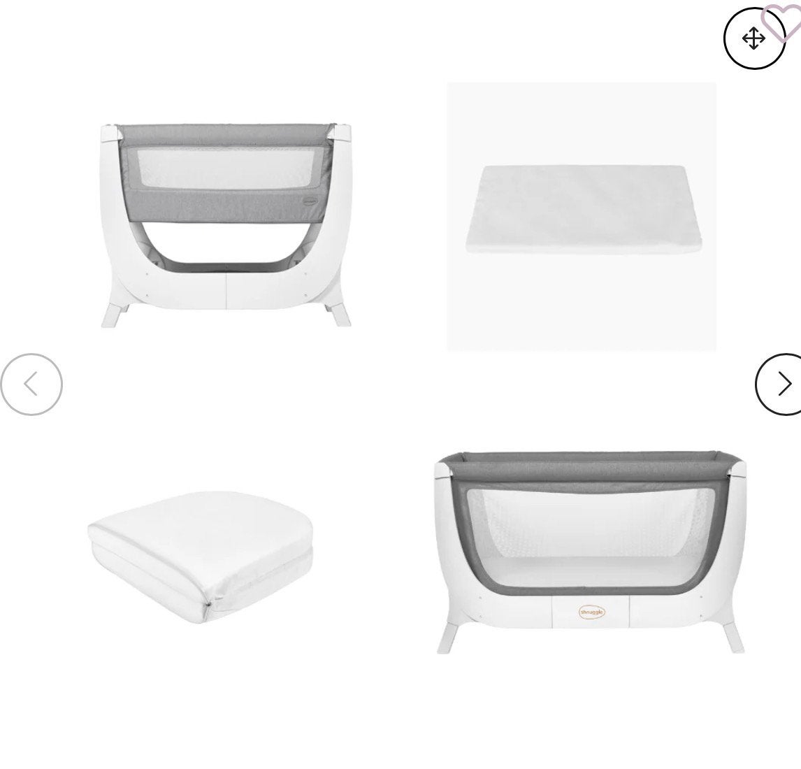 Shnuggle air co-sleeper 2 in 1, Ophalen, Zo goed als nieuw